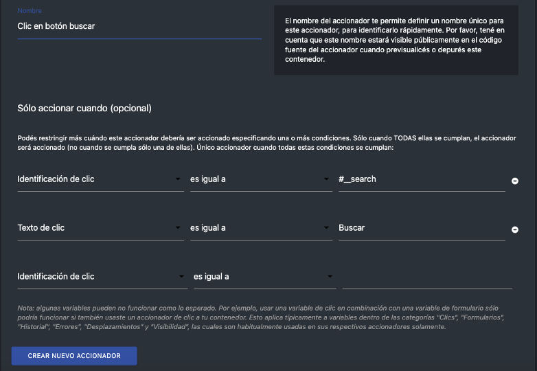 Definir Accionador