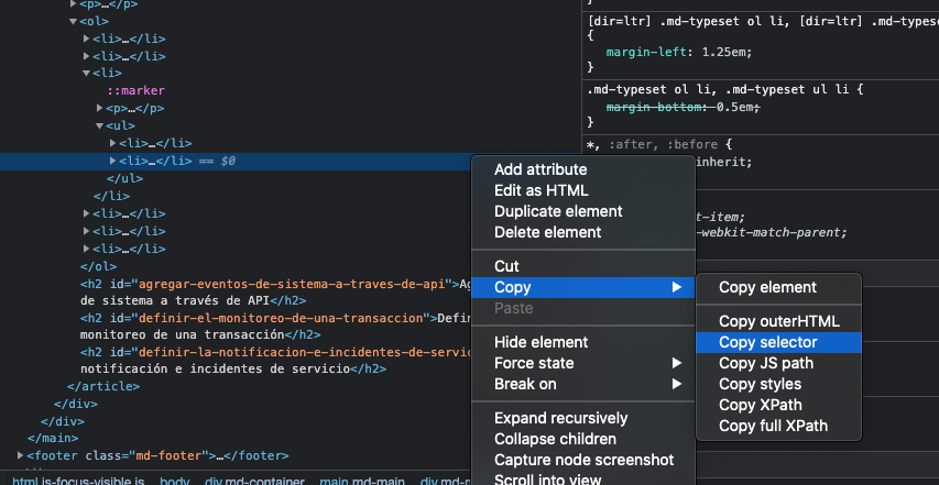 Selector CSS